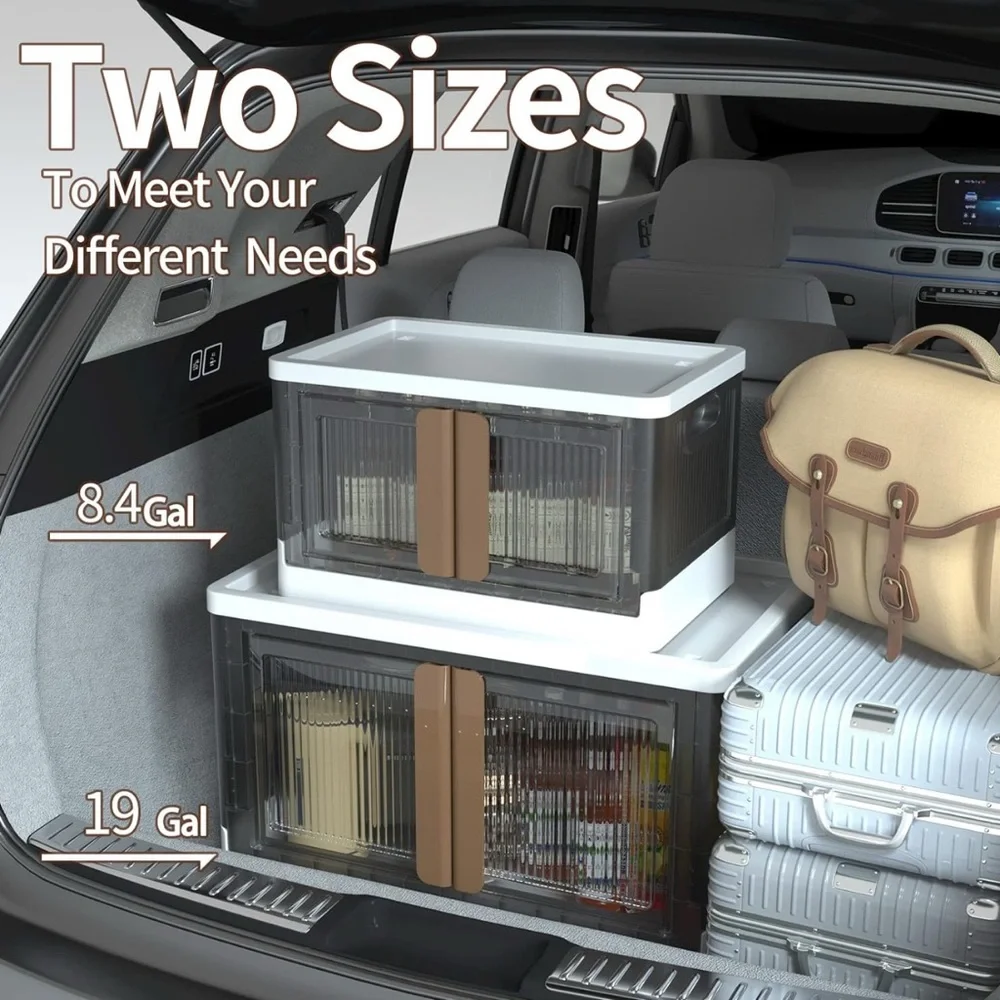 Closet Organizers and Storage - Trunk Car Organizer with Lids and Doors